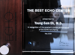 강남아이오케이안과 The Best ECHO Center-care Group 인증서